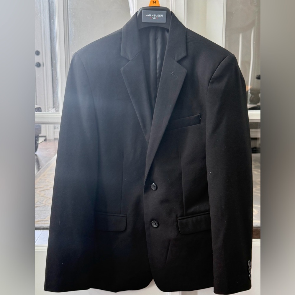 Boys Van Heusen Black Suit Coat